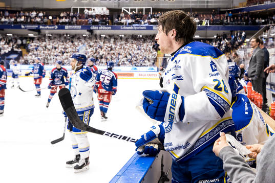 Leksands Justin Kloos blöder
