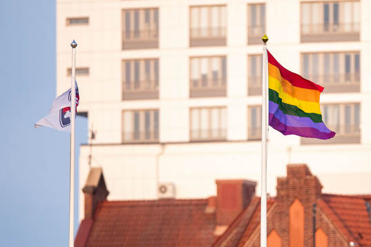 En regnbågsflagga