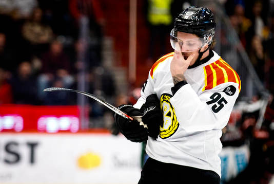 Brynäs Nick Olesen deppar