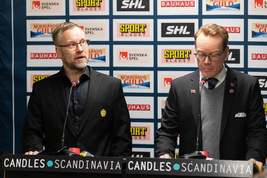 Brynäs tränare Mikko Manner och Örebros tränare Niklas