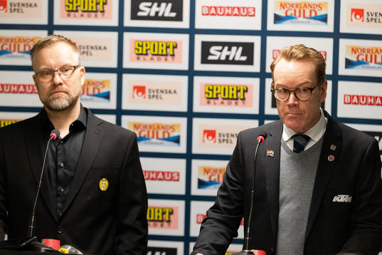 Brynäs tränare Mikko Manner och Örebros tränare Niklas