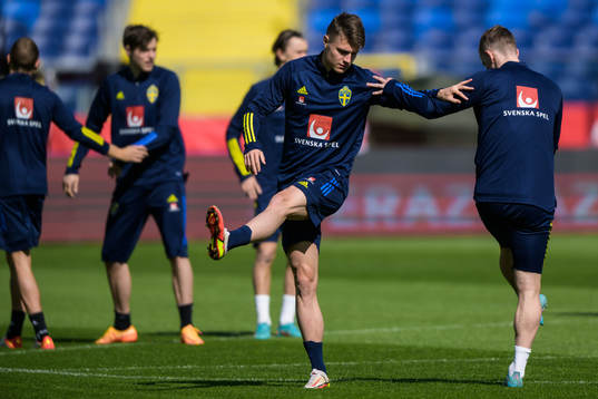 Mattias Svanberg of the Swedish national football team