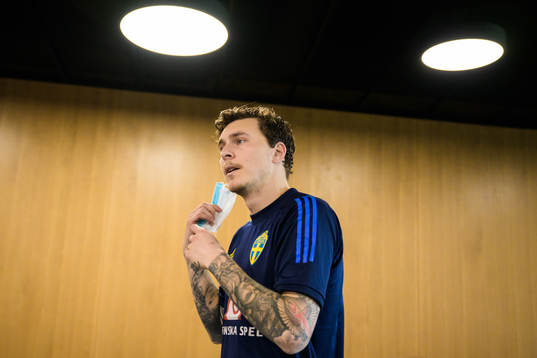 Victor Nilsson Lindelöf of the Swedish national football