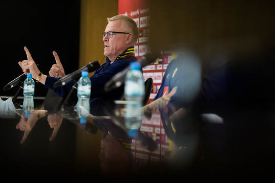 Head coach Janne Andersson of the Swedish national football