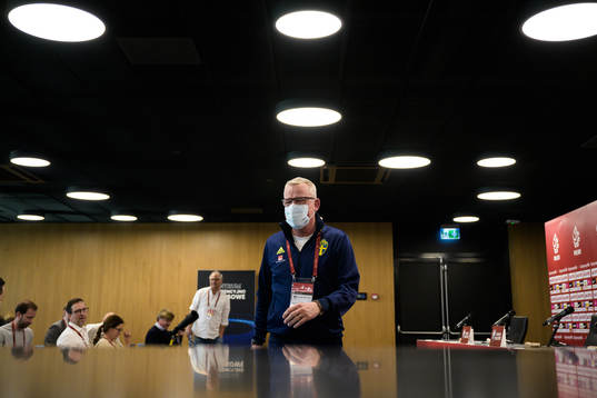 Head coach Janne Andersson of the Swedish national football