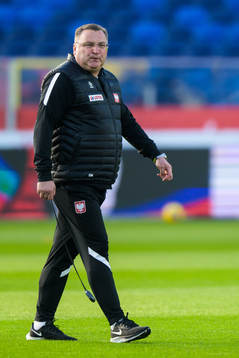 Head coach Czeslaw Michniewicz of the Polish national