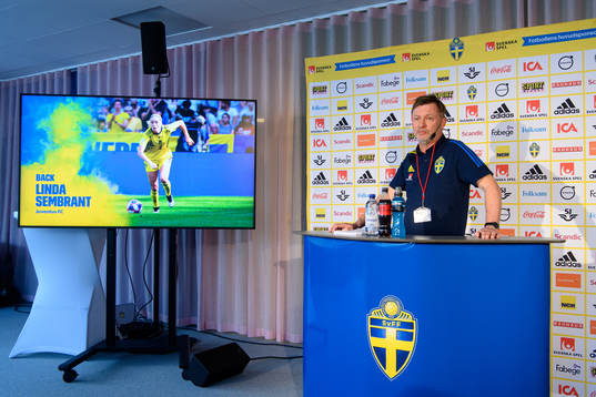 Head coach Peter Gerhardsson of the Swedish women’s