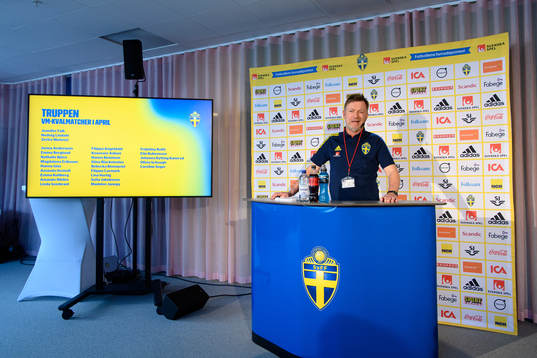 Head coach Peter Gerhardsson of the Swedish women’s