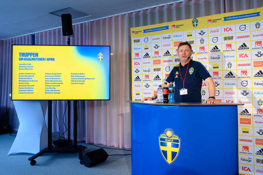Head coach Peter Gerhardsson of the Swedish women’s