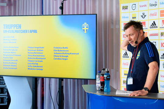 Head coach Peter Gerhardsson of the Swedish women’s