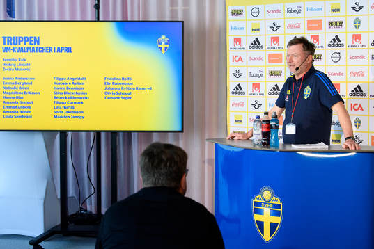 Head coach Peter Gerhardsson of the Swedish women’s