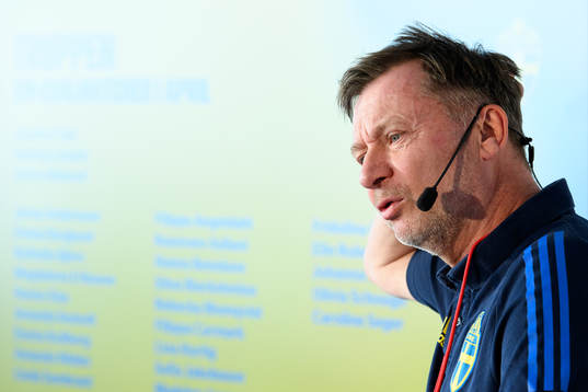 Head coach Peter Gerhardsson of the Swedish women’s