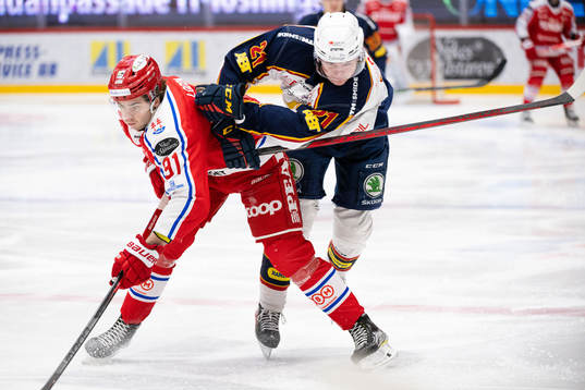 Timrås Viktor Lodin och Djurgårdens Filip Cederqvist