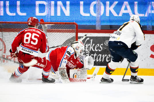 Timrås målvakt Jacob Johansson och Djurgårdens Dick