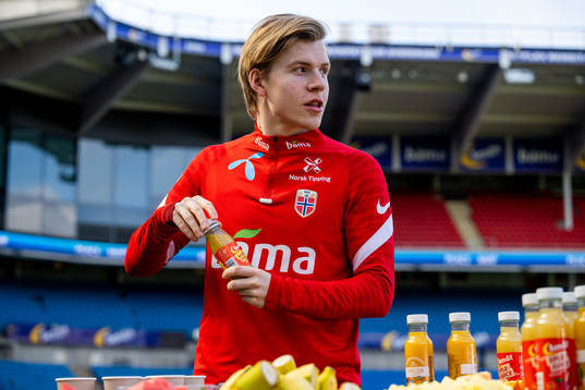 Jens Petter Hauge of the Norwegian national football team