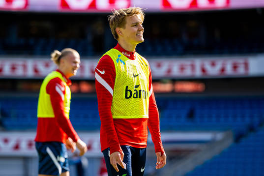 Martin Ødegaard of the Norwegian national football team