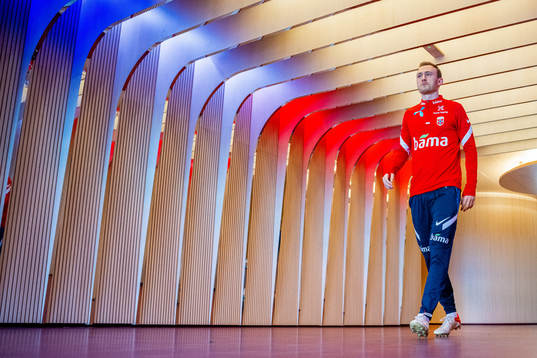 Fredrik Aursnes of the Norwegian national football team