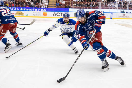 Leksands Marek Hrivik och Oskarshamns Cameron Brace