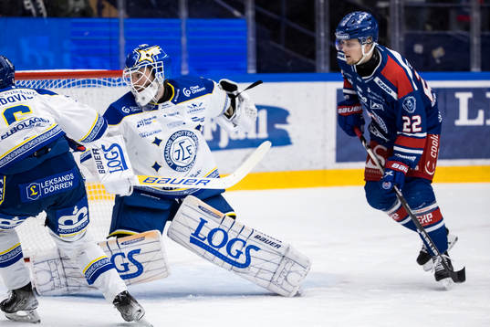 Leksands målvakt Kasimir Kaskisuo och Oskarshamns John