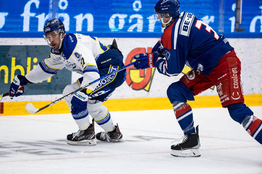 Leksands Marek Hrivik och Oskarshamns Wiliam Worge Kreü