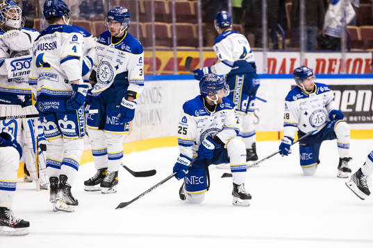 Leksands spelarna deppar