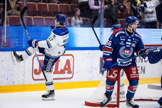 Leksands Linus Andersson jubel