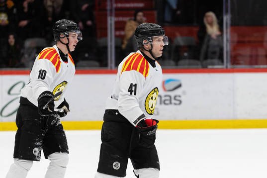 Brynäs Noel Gunler och Greg Scott deppar