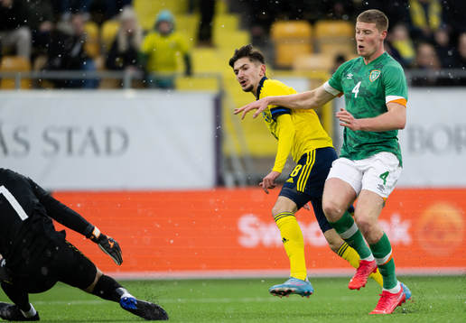 Armin Gigovic of Sweden and Mark McGuinness of Ireland