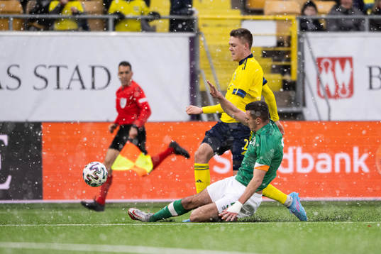 Emil Holm of Sweden and Oisin McEntee of Ireland