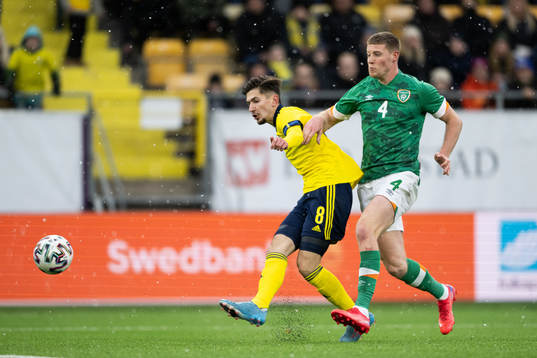 Armin Gigovic of Sweden and Mark McGuinness of Ireland