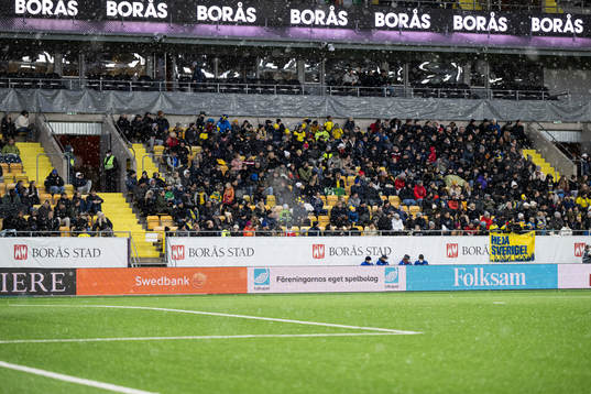 Spectators in the stand