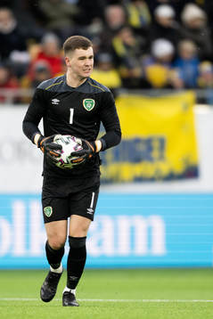 Goalkeeper Brian Maher of Ireland