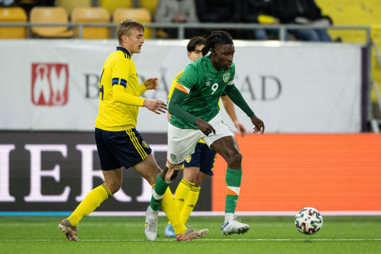 Jesper Tolinsson of Sweden and Joshua Kayode of Ireland