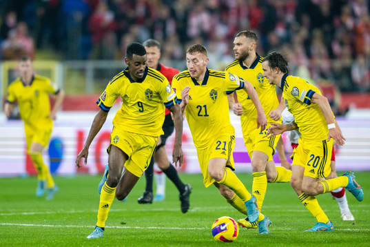 Alexander Isak , Dejan Kulusevski , Jesper Karlström and