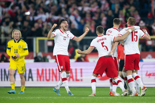 Players of Poland celebrate
