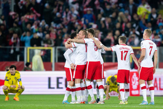 Players of Poland celebrate