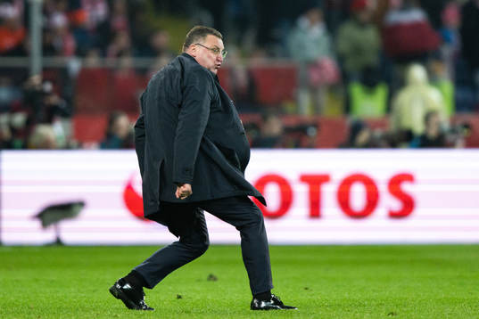 Head coach Czeslaw Michniewicz of Poland