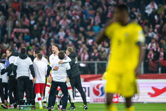 Players of Poland celebrate