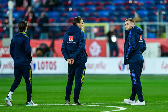 Kristoffer Olsson, Albin Ekdal and Dejan Kulusevski of