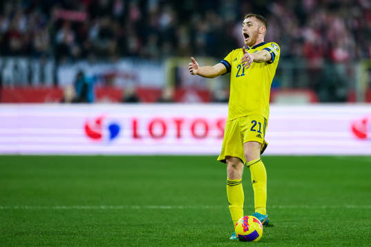 Dejan Kulusevski of Sweden reacts