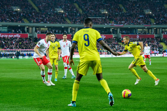 Alexander Isak, Kristoffer Olsson and Ludwig Augustinsson