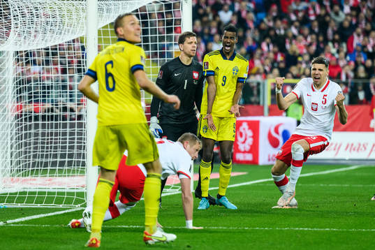 Alexander Isak of Sweden reacts