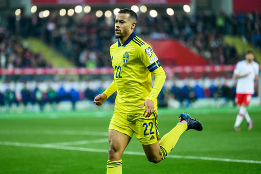 Robin Quaison of Sweden