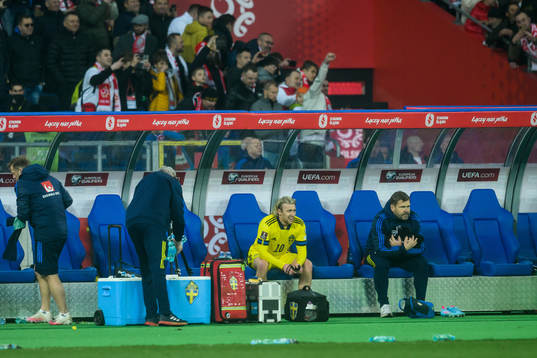 Emil Forsberg of Sweden looks dejected