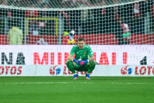 goalkeeper Robin Olsen of Sweden looks dejected