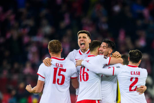 Players of Poland celebrate