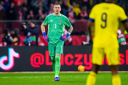 Goalkeeper Robin Olsen of Sweden