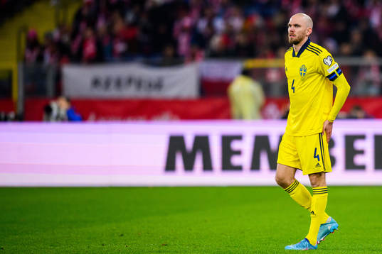 Marcus Danielson of Sweden looks dejected