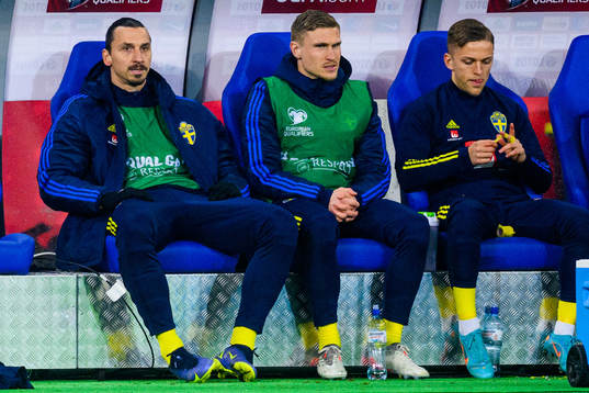 Zlatan Ibrahimovic, Carl Starfelt and Jesper Karlsson