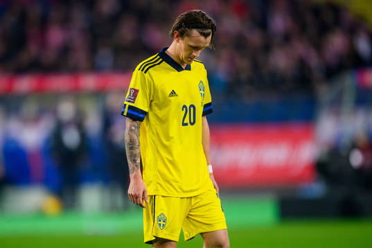 Kristoffer Olsson of Sweden looks dejected